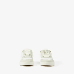 Leather, Suede and Check Sneakers