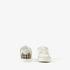 Leather, Suede and Check Sneakers
