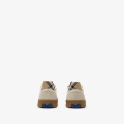 Leather, Suede and Check Terrace Sneakers​