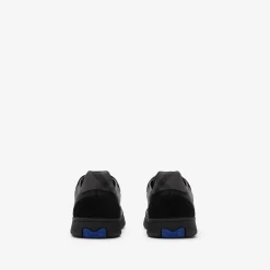 Leather, Suede and Check Terrace Sneakers​