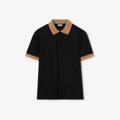 Logo Collar Cotton Polo Shirt