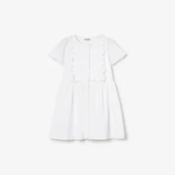 Logo Stretch Cotton Dress