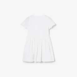Logo Stretch Cotton Dress