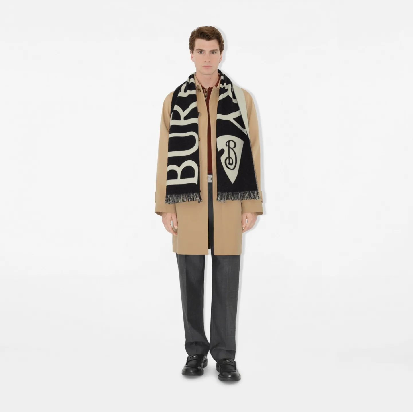 Logo Wool Scarf