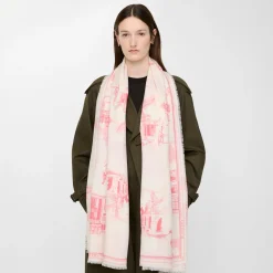 London Landmarks Wool Silk Scarf