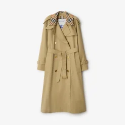Long Check Collar Castleford Trench Coat