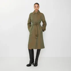 Long Gabardine Car Coat