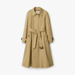 Long Gabardine Ellingham Fit-and-flare Car Coat