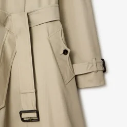 Long Gabardine Ellingham Fit-and-flare Car Coat