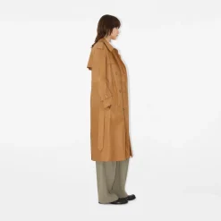 Long Leather Castleford Trench Coat