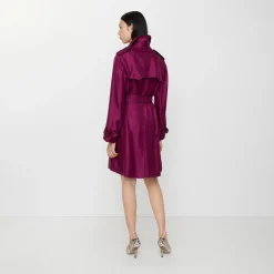 Long Silk Foxfield Trench Coat