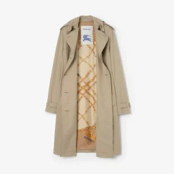 Long Silk-lined Tropical Gabardine Foxfield Trench Coat