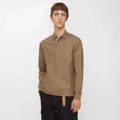 Long-sleeve Cotton Polo Shirt