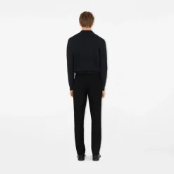 Long-sleeve Cotton Polo Shirt