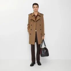 Mid-length Cashmere Hastings Trench Coat