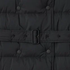 Mid-length Nylon Hooded Puffer Coat