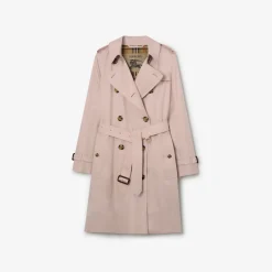 Mid-length Tropical Gabardine Kensington Trench Coat