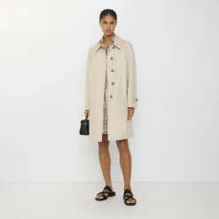 Mid-length Tropical Gabardine Camden Car Coat