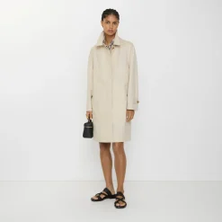 Mid-length Tropical Gabardine Camden Car Coat