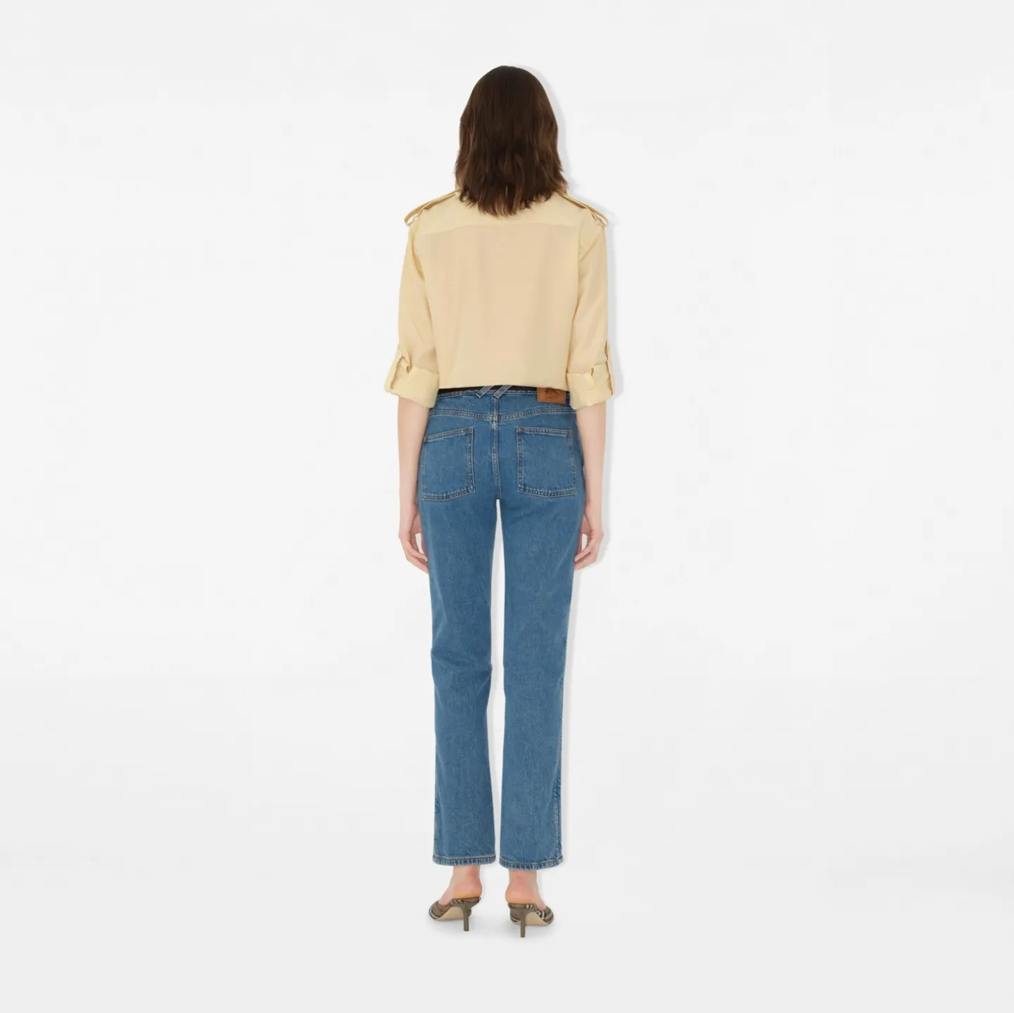 Mid-rise Straight Jeans