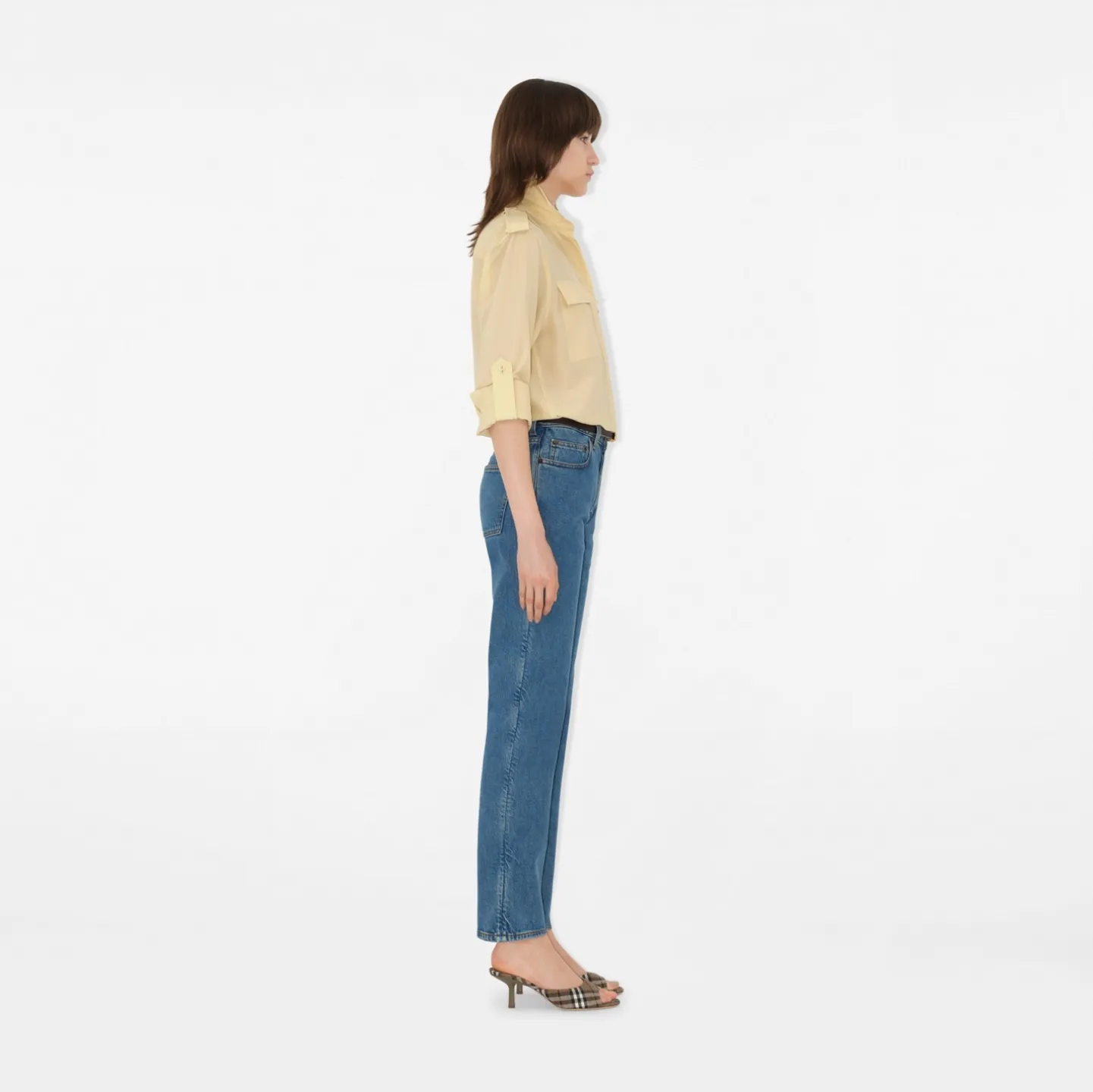 Mid-rise Straight Jeans
