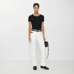 Mid-rise Straight Jeans