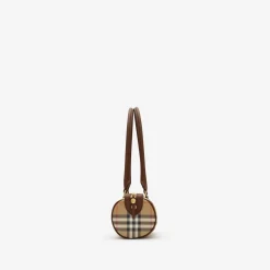 Mini Check Barrel Bag