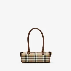 Mini Check Barrel Bag