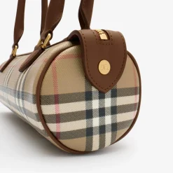 Mini Check Barrel Bag