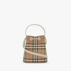 Mini Check Bucket Bag