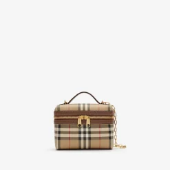 Mini Check Vanity Bag