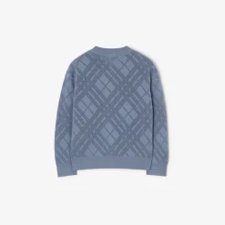 Pointelle Knit Cotton Cardigan
