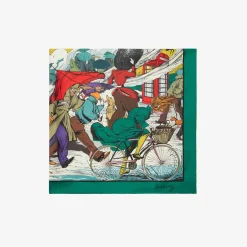 Raining Cats and Dogs​ Silk Scarf