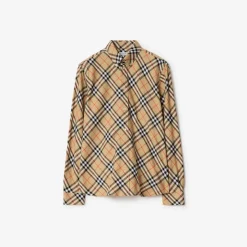 Relaxed Fit Check Cotton Flannel Shirt