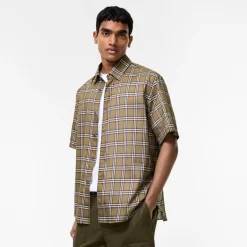 Relaxed Fit Check Cotton Shirt