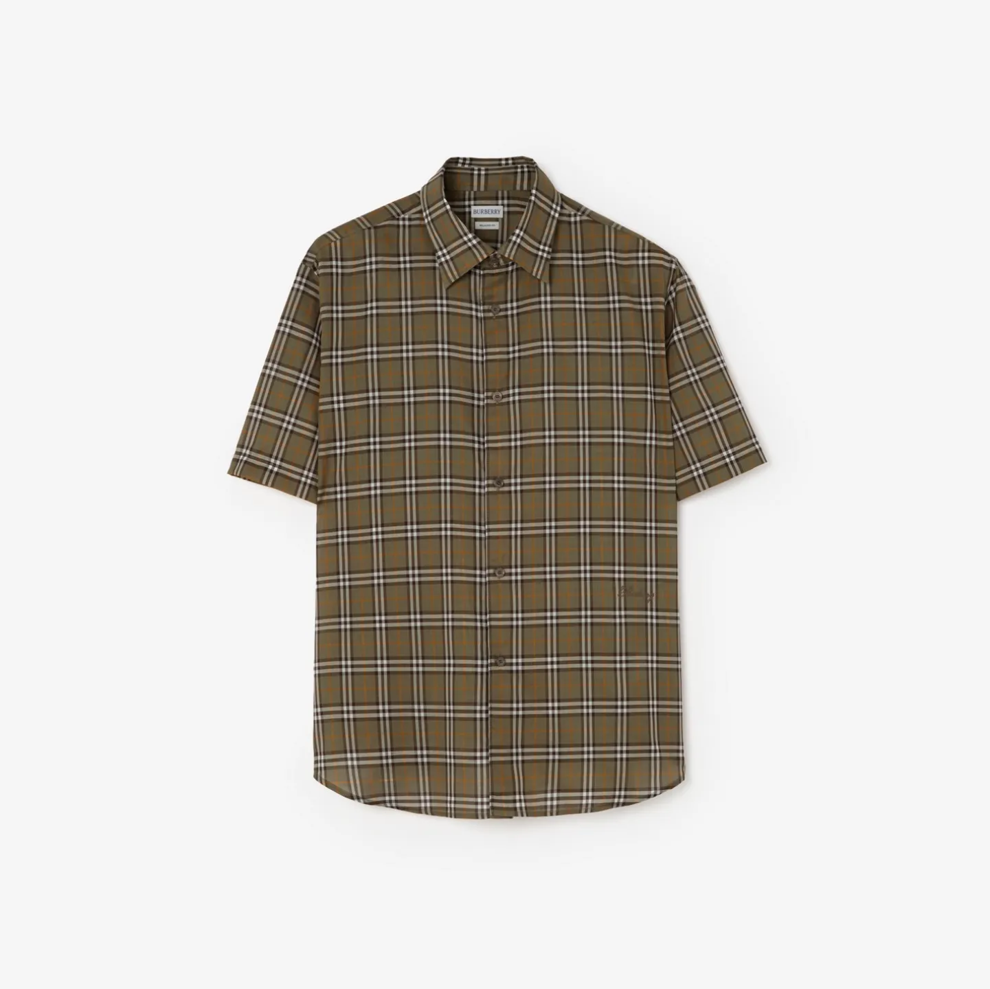 Relaxed Fit Check Cotton Shirt