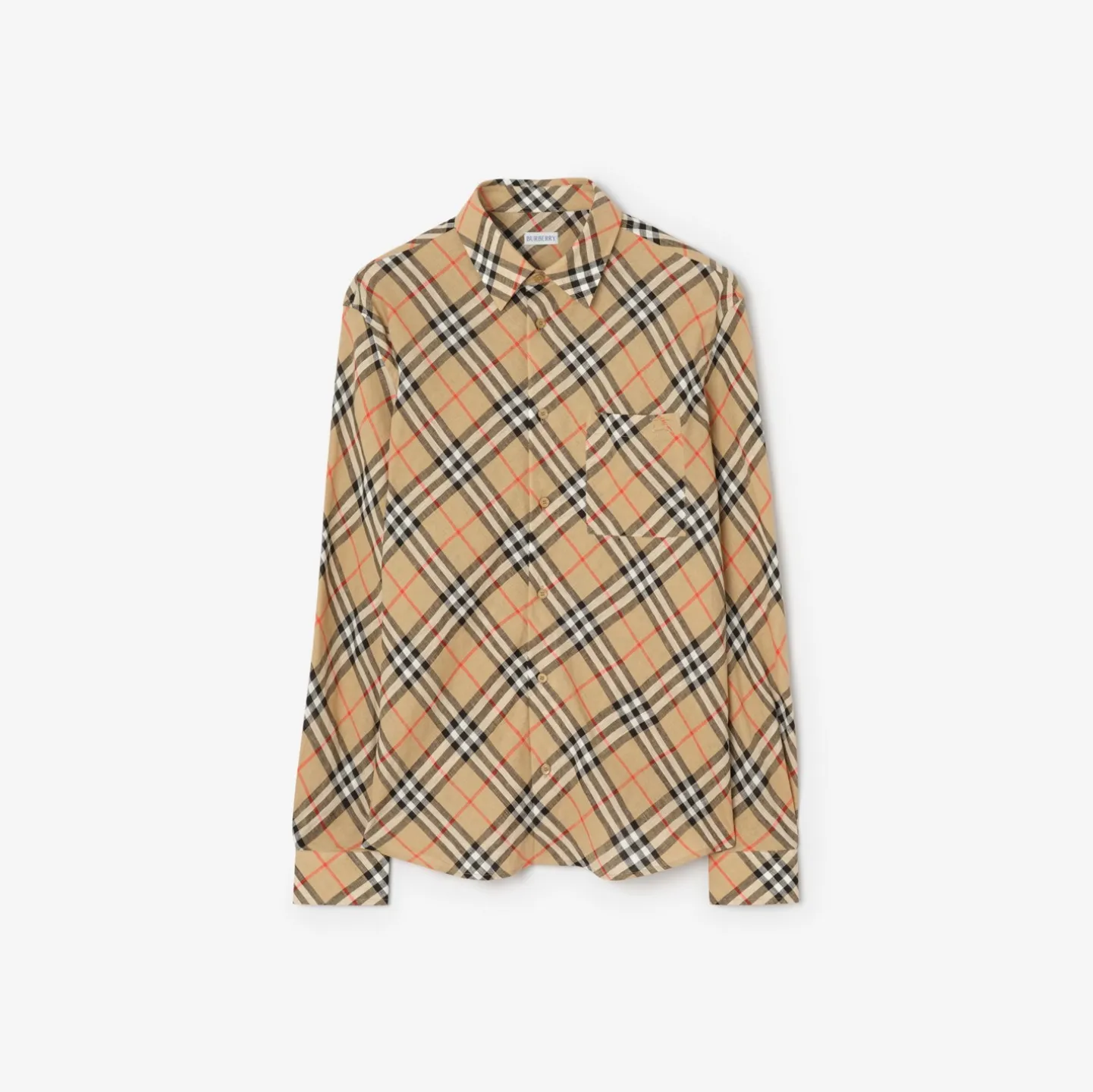 Relaxed Fit Check Linen Shirt