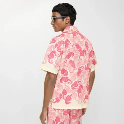 Relaxed Fit Seahorses Cotton Shirt