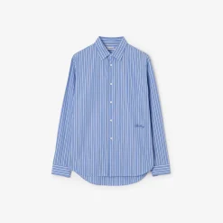 Relaxed Fit Striped Cotton Shirt
