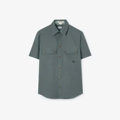Relaxed Fit Tropical Gabardine Shirt