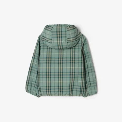 Reversible Check Hooded Jacket