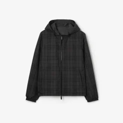 Reversible Check Newport Hooded Jacket