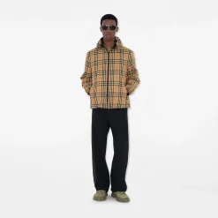Reversible Check Newport Hooded Jacket