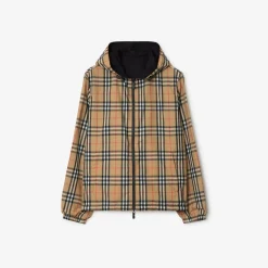 Reversible Check Newport Hooded Jacket