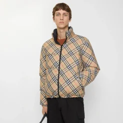 Reversible Check Snowdon Puffer Jacket