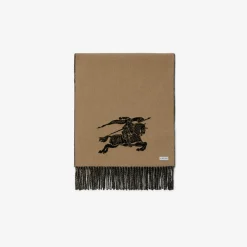Reversible Knight Cashmere Scarf