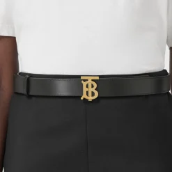 Reversible Leather TB Belt