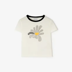 Rhinestone Daisy Cotton T-shirt