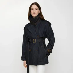 Short Denim Fitzrovia Trench Coat