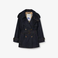 Short Denim Fitzrovia Trench Coat